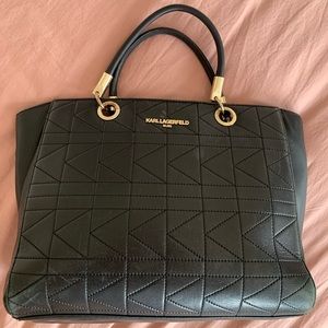 Black Karl lagerfeld Paris tote bag